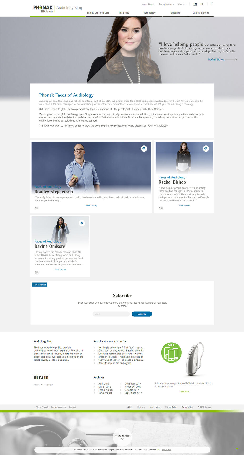 Phonak Faces of Audiology: We proudly present…the people behind the scenes