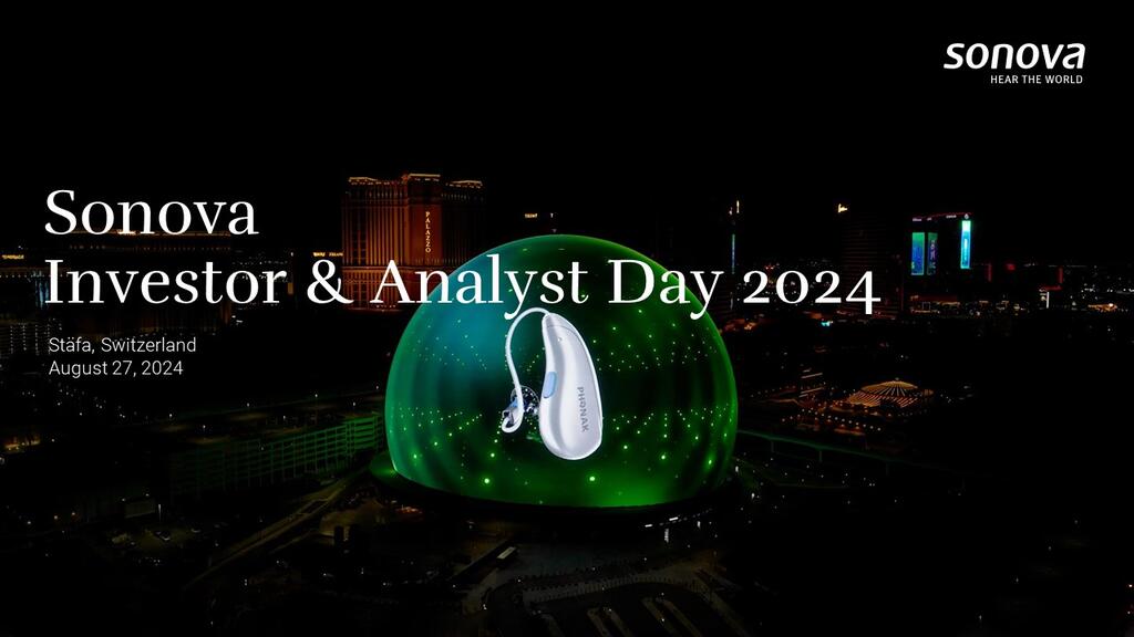 Sonova Investoren- & Analystentag 2024